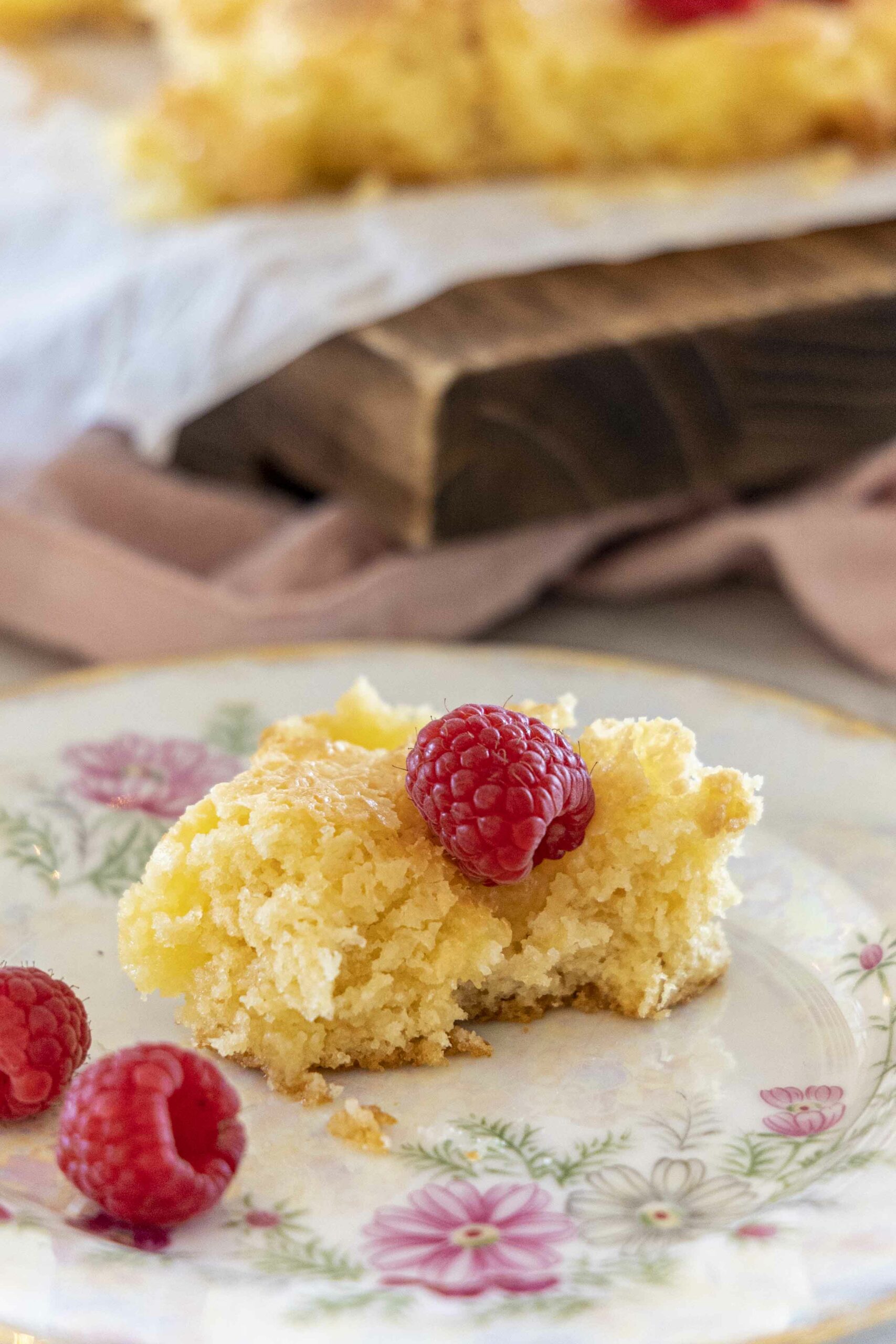 Vanillukaka með ostakökutoppi