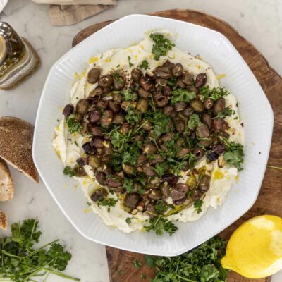 Ómótstæðileg rjómaosta og ólífu ídýfa