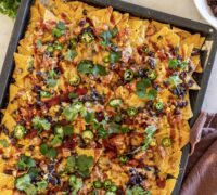 bbq kjúklinga super nachos