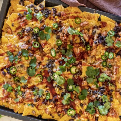 bbq kjúklinga super nachos