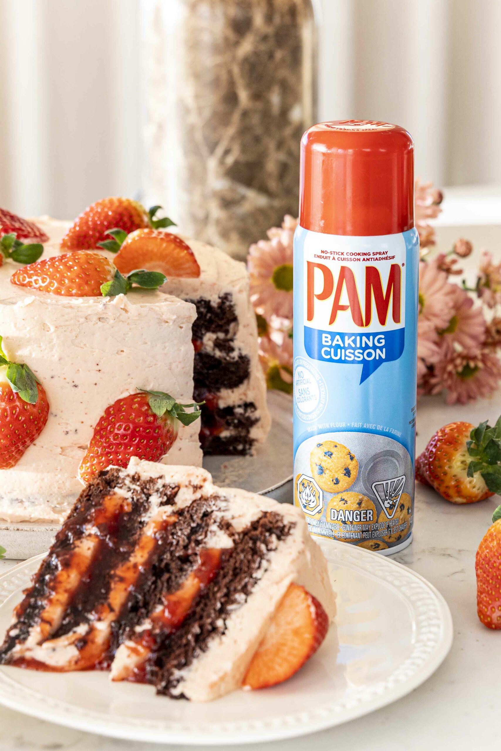 Jarðaberja súkkulaðikaka