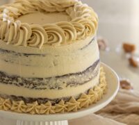 súkkulaðikaka með karamellu smjörkremi