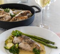 Kjúklingabringur í hvítvínsrjómasósu eins og í alvöru frönsku bistrói