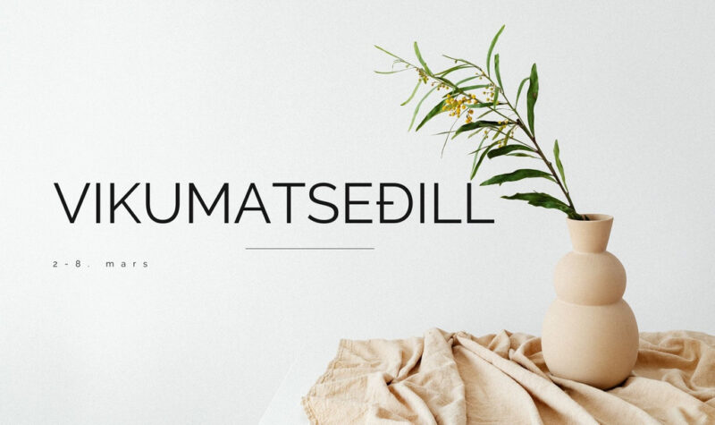 einfaldur vikumatseðill og innkaupalisti fyrir fjölskyldur