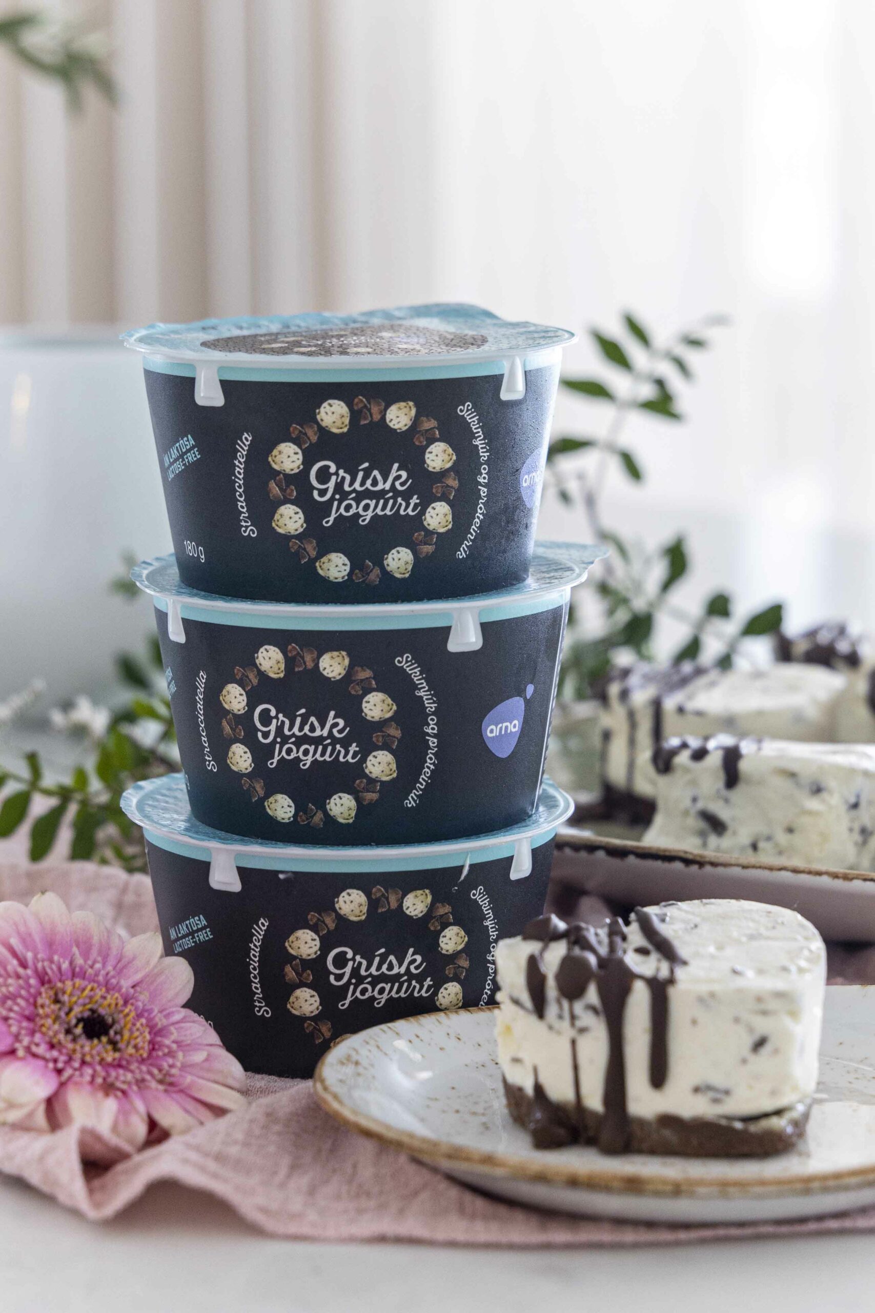 Hjatralaga Stracciatella ostakaka 