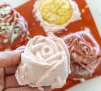 Einfaldar rósa bollakökur, mini ostakökur og súukkulaðibombur