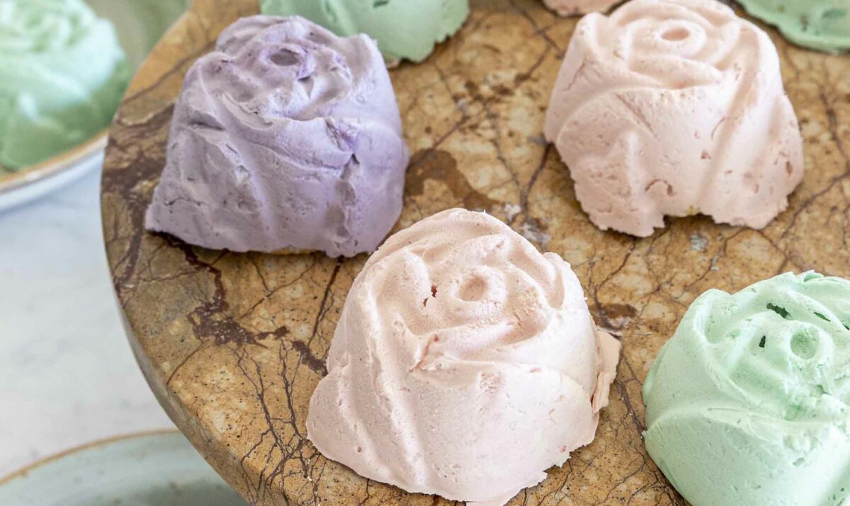 Einfaldar rósa bollakökur, mini ostakökur og súukkulaðibombur