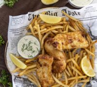 Fljótlegur og góður fiskur og franskar