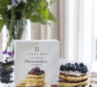 Pönnukökur með bláberjarjómaosti