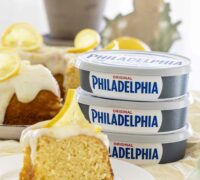 Sítrónukaka með ljúffengu rjómaostakremi