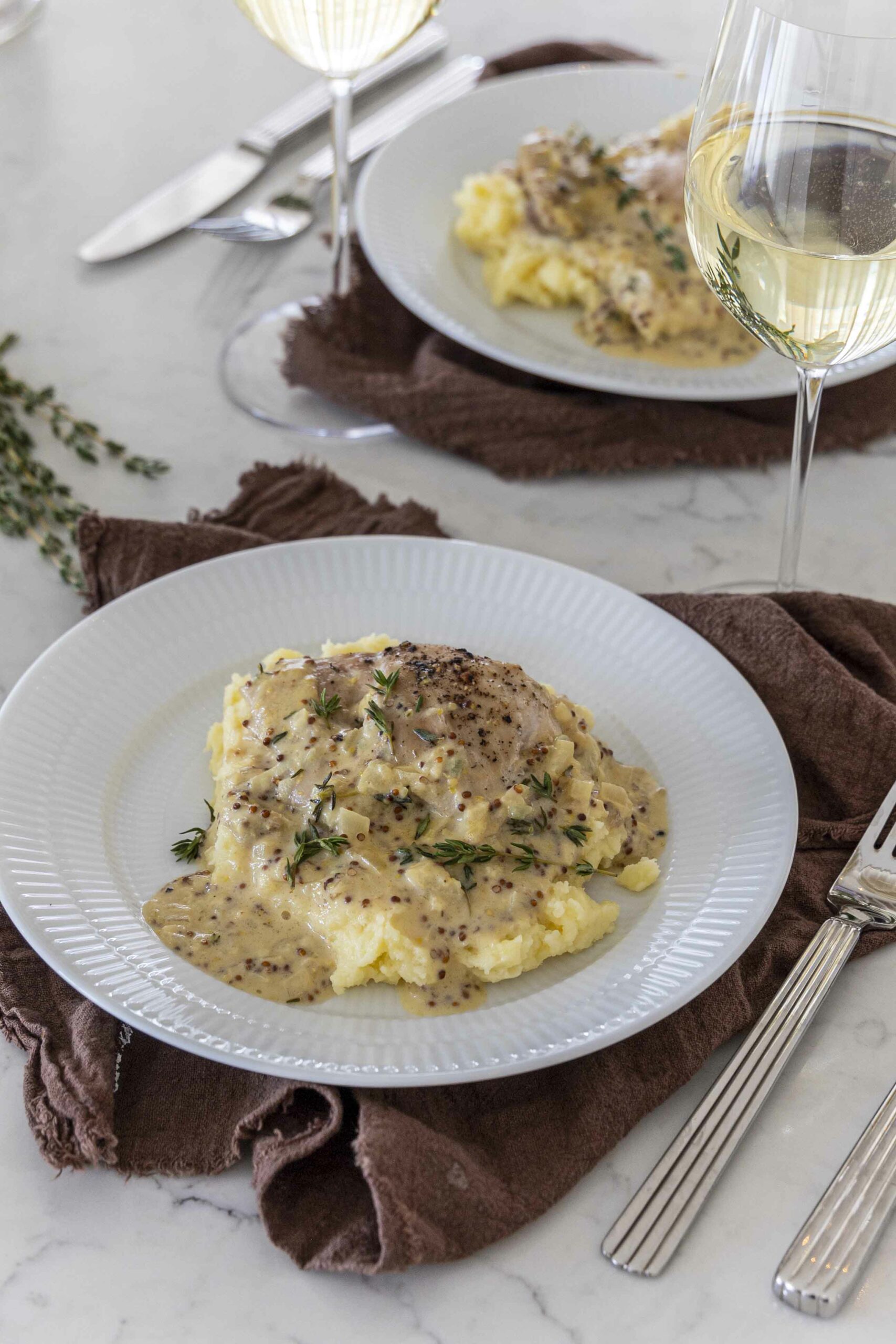 Franskur sinnepskjúklingur