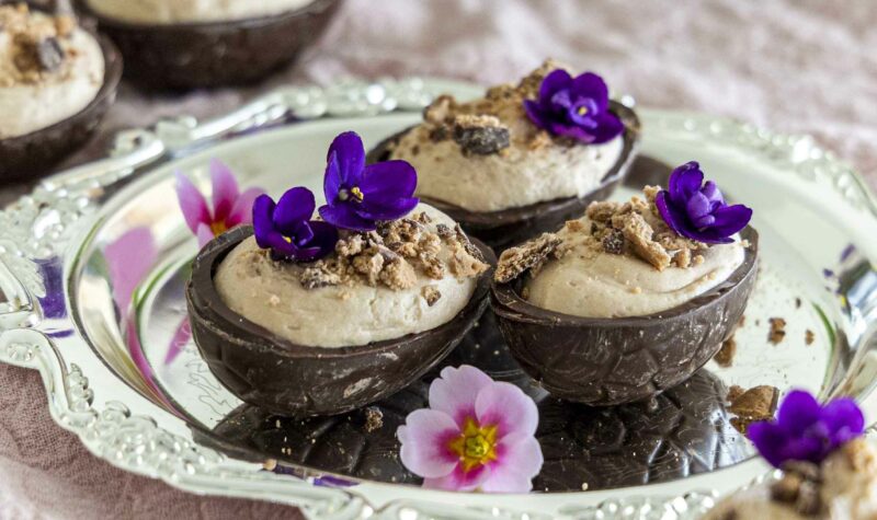 Páskaeggja súkkulaði ostakaka