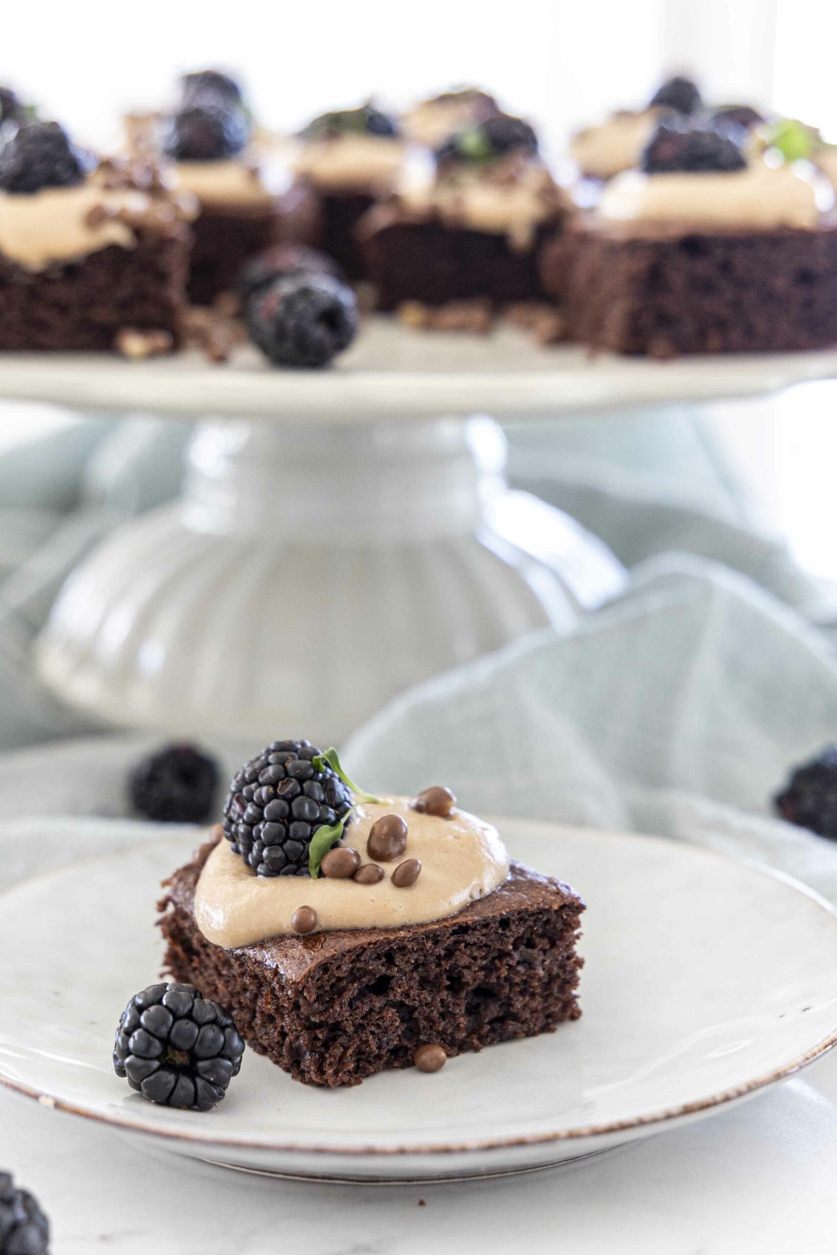 Karamellukurls veislubitar með ostakökutoppi 