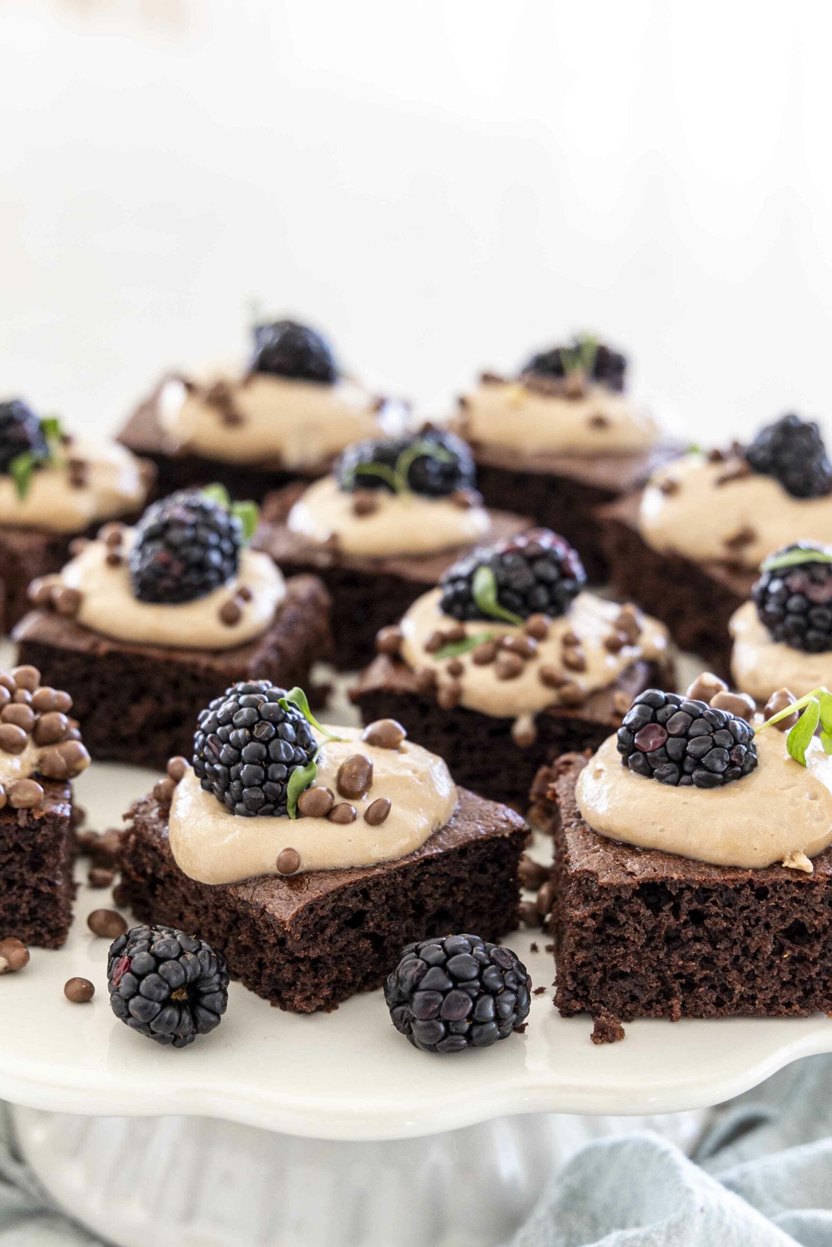 Karamellukurls veislubitar með ostakökutoppi 