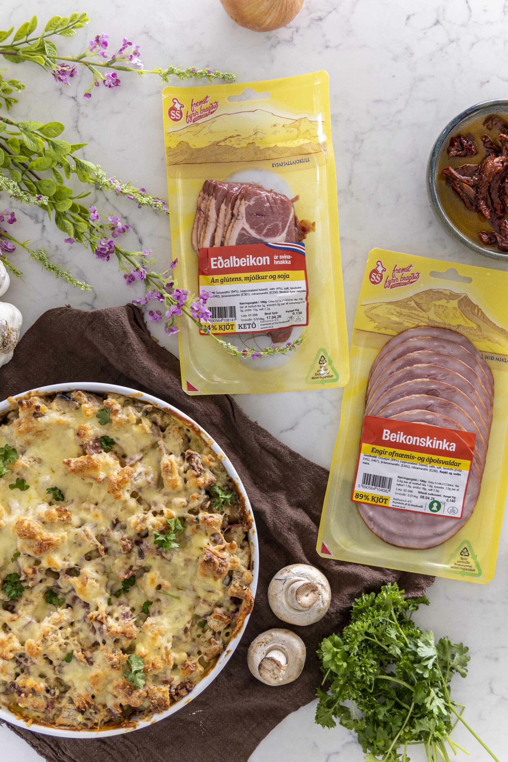 Beikonskinku brauðréttur