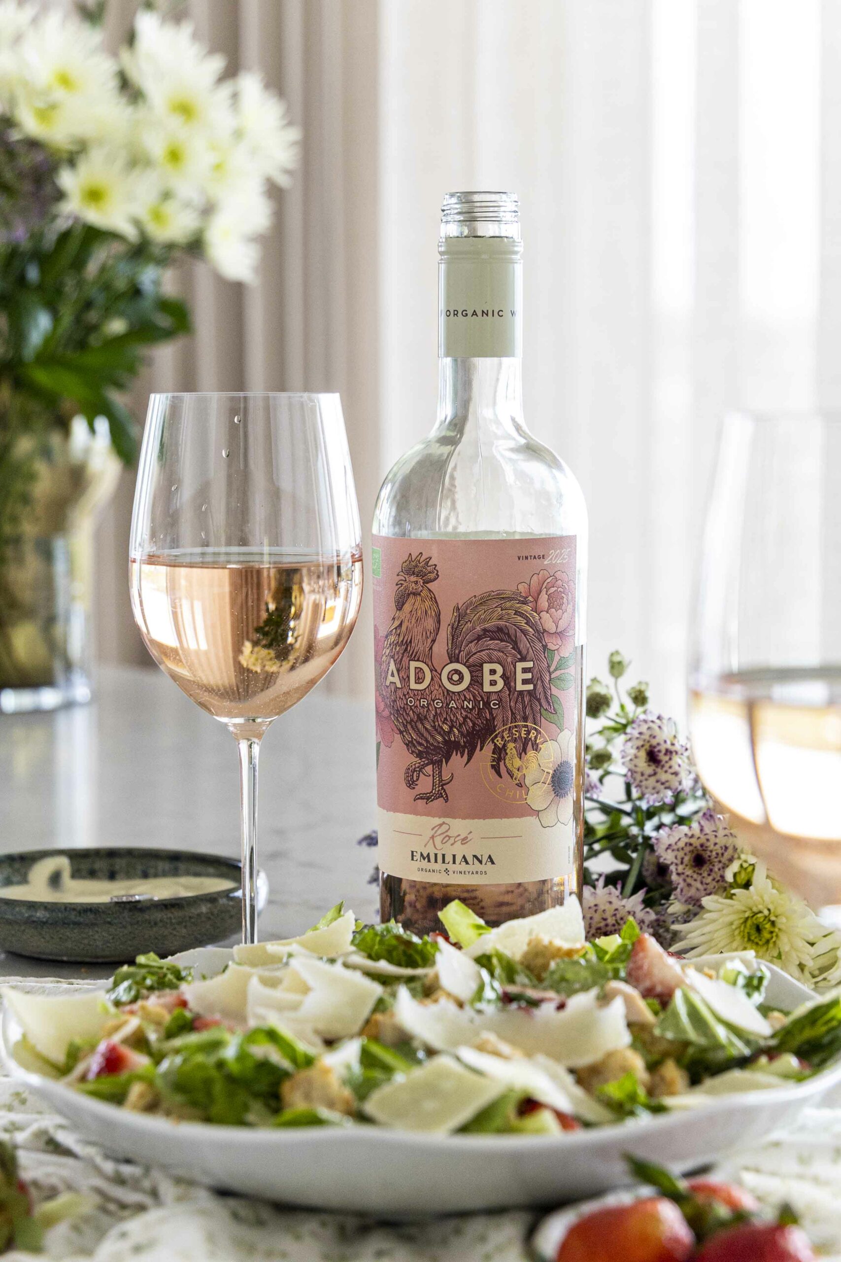 Ceasar salat með jarðaberjum