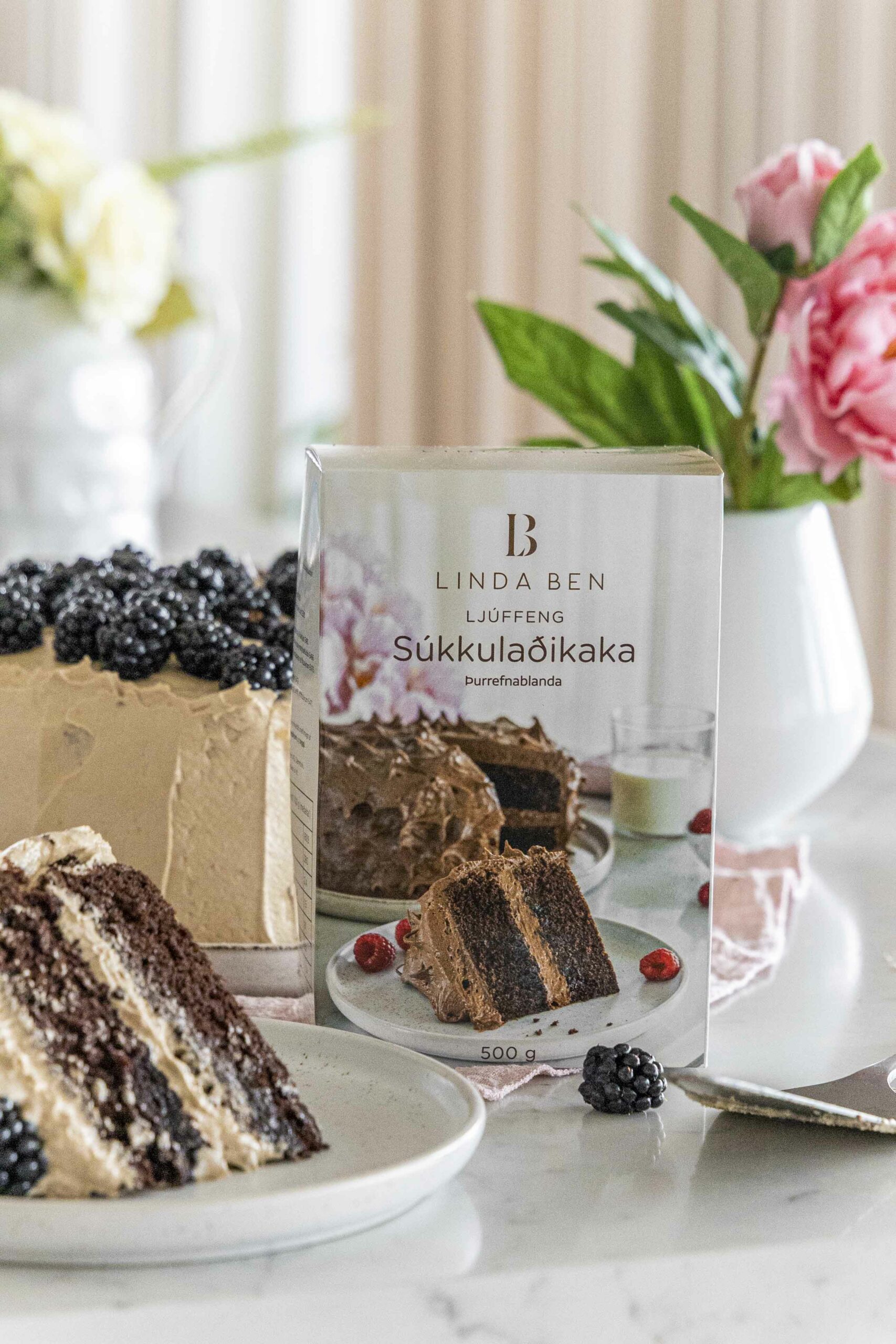 súkkulaðikaka með alvöru rjómasúkkulaðikremi