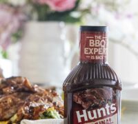 bbq kjúklingasalat með ljúffengri kóríanderdressingu