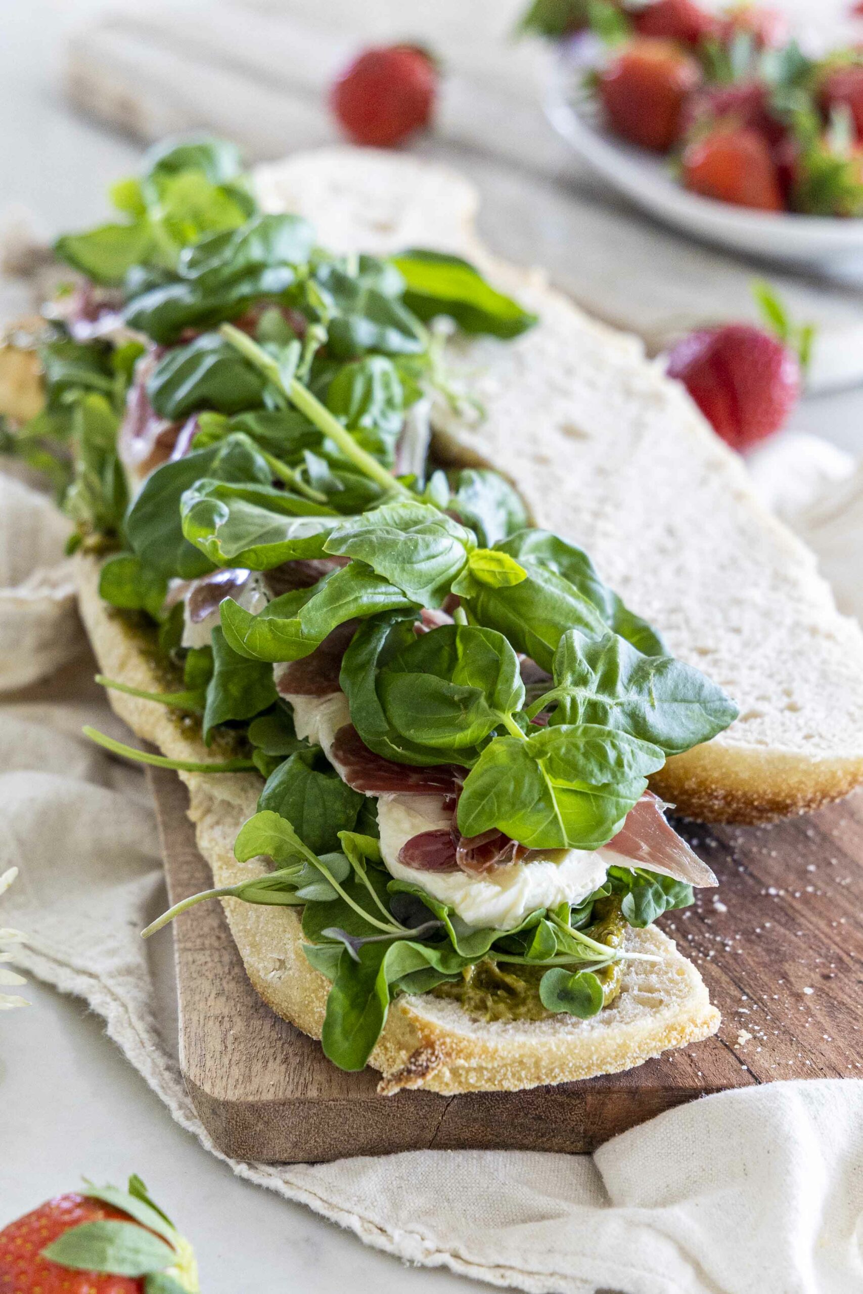 Ómótstæðileg Pestó og prosciutto samloka