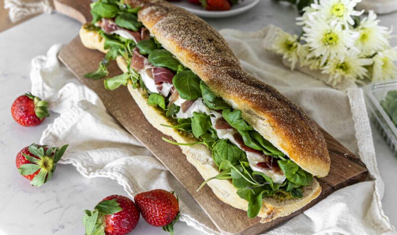 Ómótstæðileg Pestó og prosciutto samloka