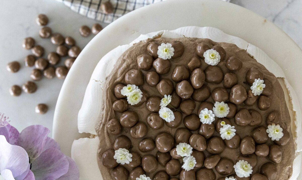 Súkkulaði pavlova með Bíókroppi