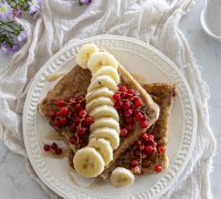 Próteinríkt súkkulaði french toast