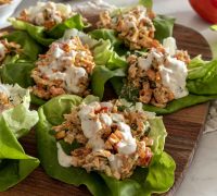 Buffalo kjúklinga salatvefjur