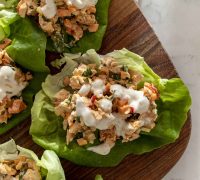 Buffalo kjúklinga salatvefjur