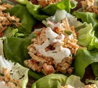 Buffalo kjúklinga salatvefjur