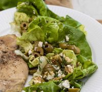 Smjörsalat með ólífum og feta