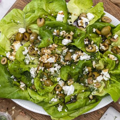 Smjörsalat með ólífum og feta