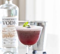 Bláberja vodka sour