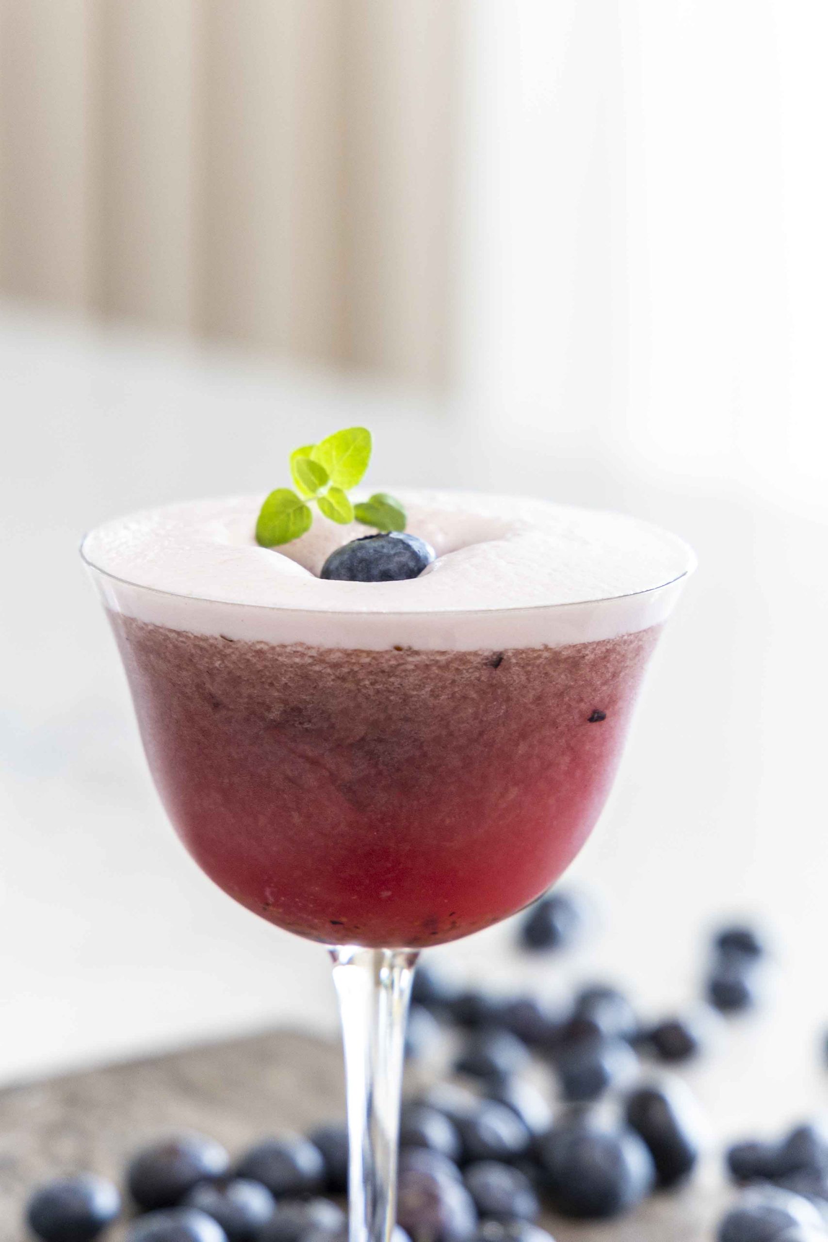 Bláberja vodka sour