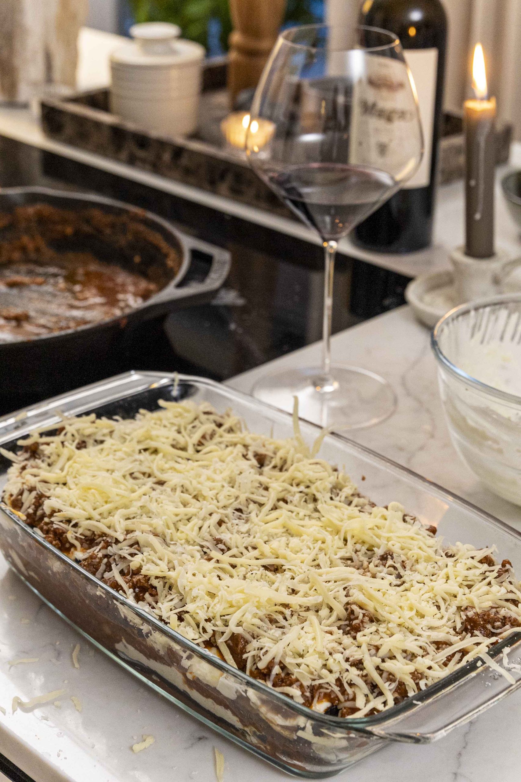 Ljúffengt eggaldin lasagna