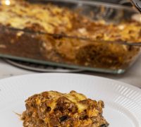 Ljúffengt eggaldin lasagna